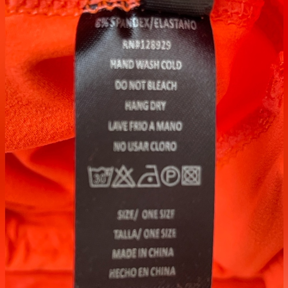 New Mix Buttery Biker Shorts - OS - Neon Orange - Picture 5 of 7
